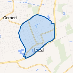 Kaart van Gemert-Oost