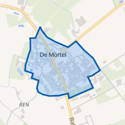 Kaart van De Mortel