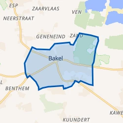 Kaart van Bakel