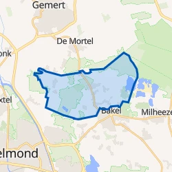 Kaart van Verspreide huizen Grotelse Heide en Esp