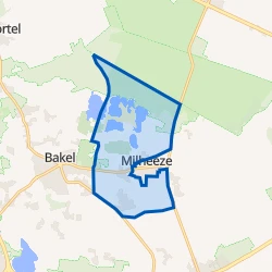 Kaart van Verspreide huizen Milheeze