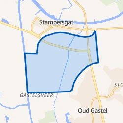 Kaart van Verspreide huizen Stampersgat