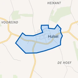 Kaart van Hulsel