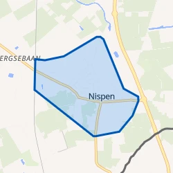 Kaart van Nispen