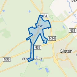 Kaart van Eext