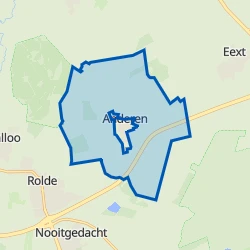 Kaartje van Verspreide huizen Anderen