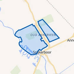 Kaartje van Verspreide huizen Oud-Annerveen
