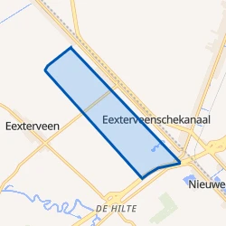 Kaartje van Verspreide huizen Eexterveenschekanaal