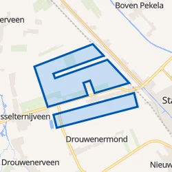 Kaartje van Verspreide huizen Gasselternijveenschemond