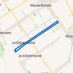 Kaart van 1e Exloërmond