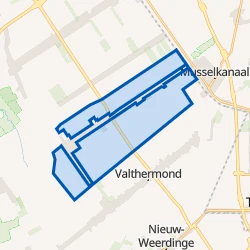 Kaartje van 2e Exloërmond Buitengebied