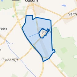 Kaart van Klijndijk Buitengebied
