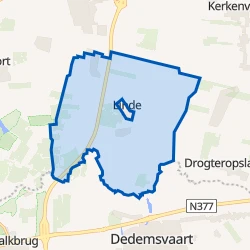 Kaart van Verspreide huizen Linde