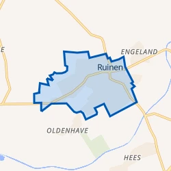 Kaart van Ruinen