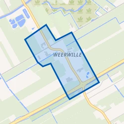 Kaart van Weerwille