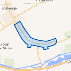 Kaart van Koekange Zuid