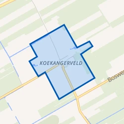Kaart van Koekangerveld