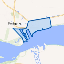 Kaart van Kortgene-Oost