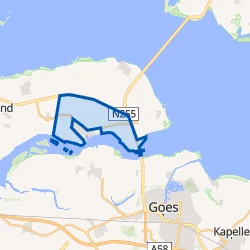 Kaart van Verspreide huizen Kortgene