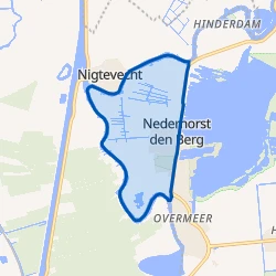 Kaart van Horn- en Kuijerpolder
