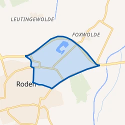 Kaart van Industrieterrein Roden