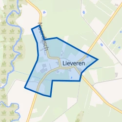 Kaart van Lieveren