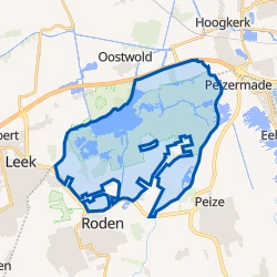 Kaart van Buitengebied Roden Noord