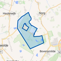 Kaart van Verspreide huizen Veenhuizen