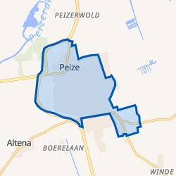 Kaart van Peize
