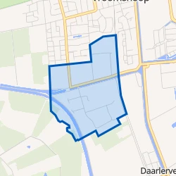 Kaart van Vroomshoop Industrieterein