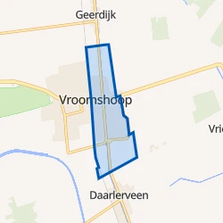 Kaart van Vroomshoop-Oost
