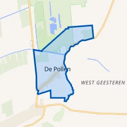 Kaart van Verspreide huizen De Pollen