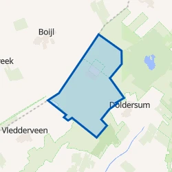 Kaartje van Verspreide huizen Boschoord