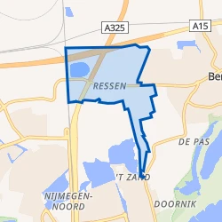 Kaart van Ressen
