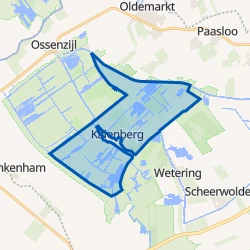 Kaartje van Verspreide huizen Kalenberg