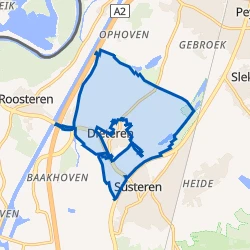 Kaart van Verspreide huizen Dieteren