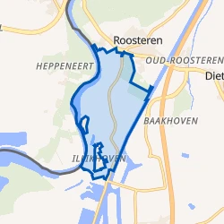 Kaartje van Verspreide huizen Illikhoven/Visserweert