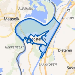Kaartje van Verspreide huizen Roosteren