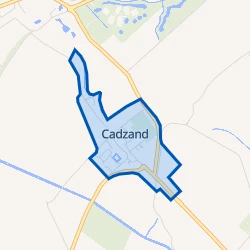 Kaart van Cadzand