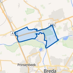Kaart van Verspreide huizen Terheijden