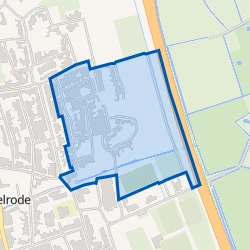 Kaart van Hoge Akkers