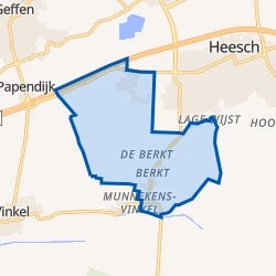 Kaart van Zoggel - Berkt