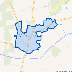 Kaart van Vorstenbosch