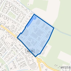 Kaartje van Bedrijventerrein Baarleseweg Noord