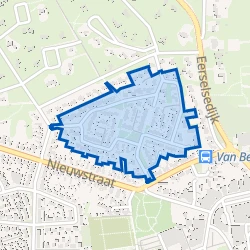Kaart van Van den Valgaetstraat e.o.