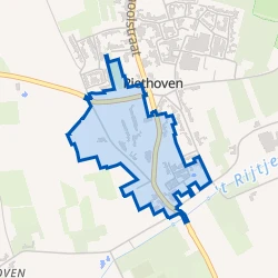 Kaart van Dorpsstraat e.o.