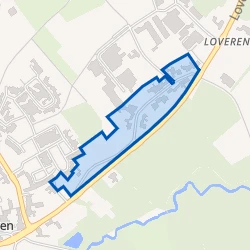 Kaart van Hoeverstraat e.o.