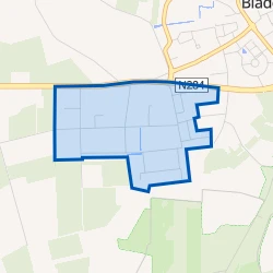 Kaart van Bladel Bedrijventerrein De Sleutel