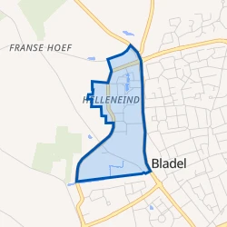 Kaart van Bladel Gozelinusbocht