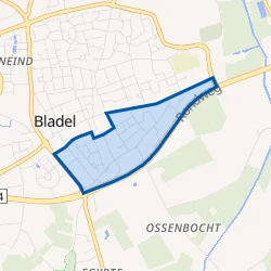 Kaart van Bladel Heeleind